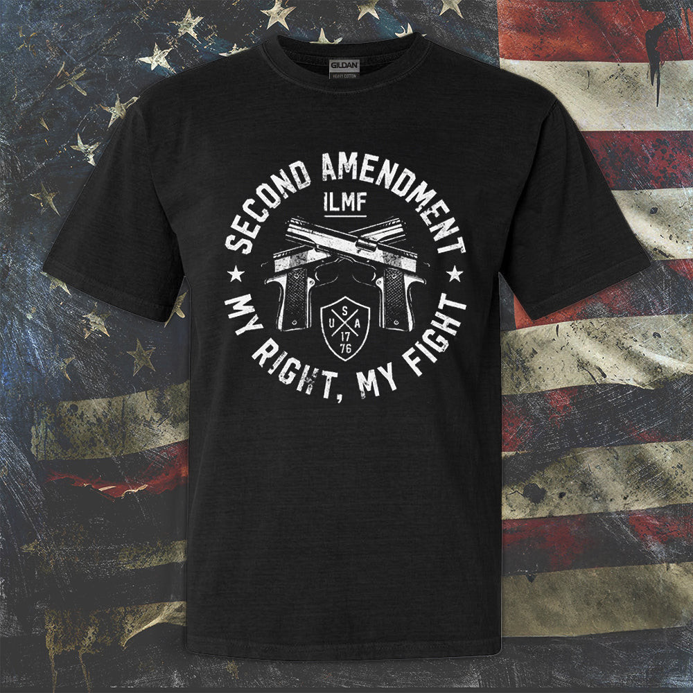 Second Amendment My Right My Fight T-Shirt  Support Gun Rights Shirt Mens