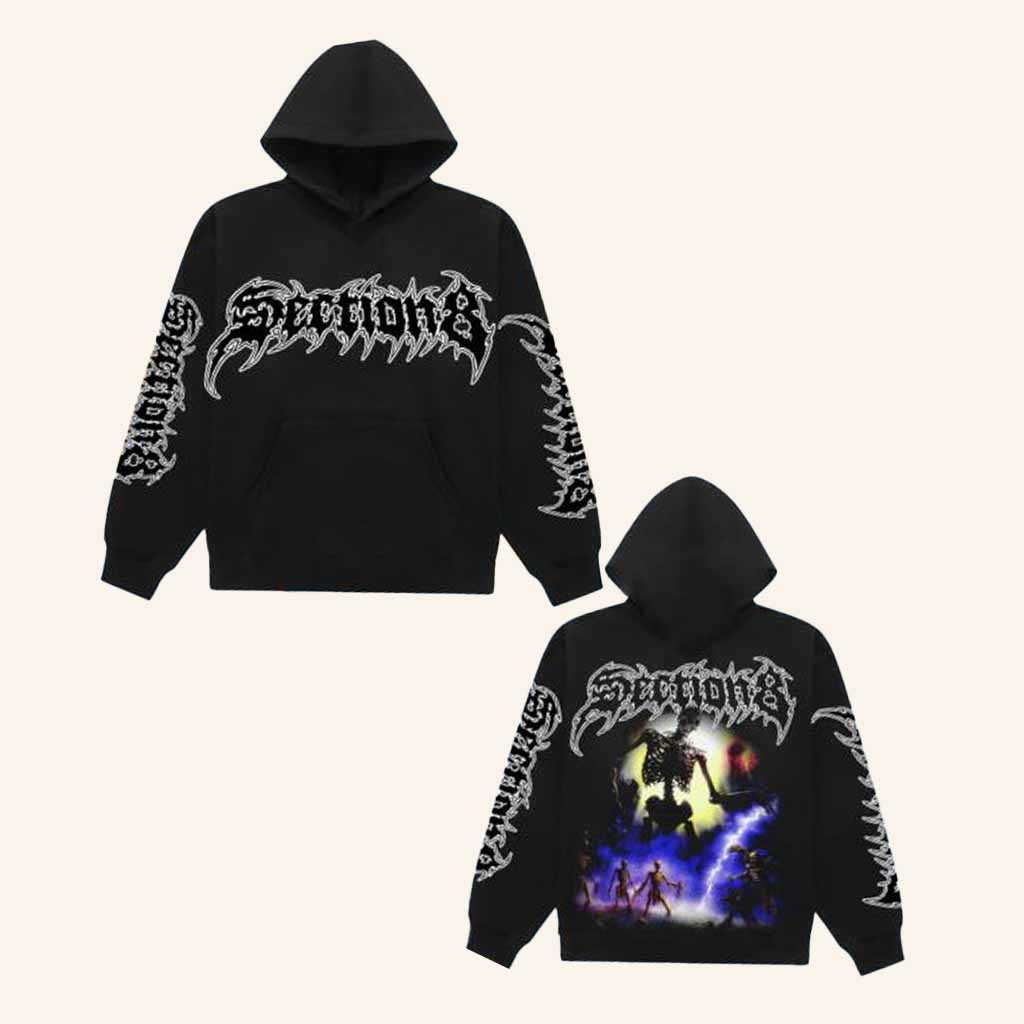 Section 8 Merch Back From The Dead Black Hoodie Halloween Gift For Him Section 8 Merch Back From The Dead Black Hoodie Halloween Gift For Him