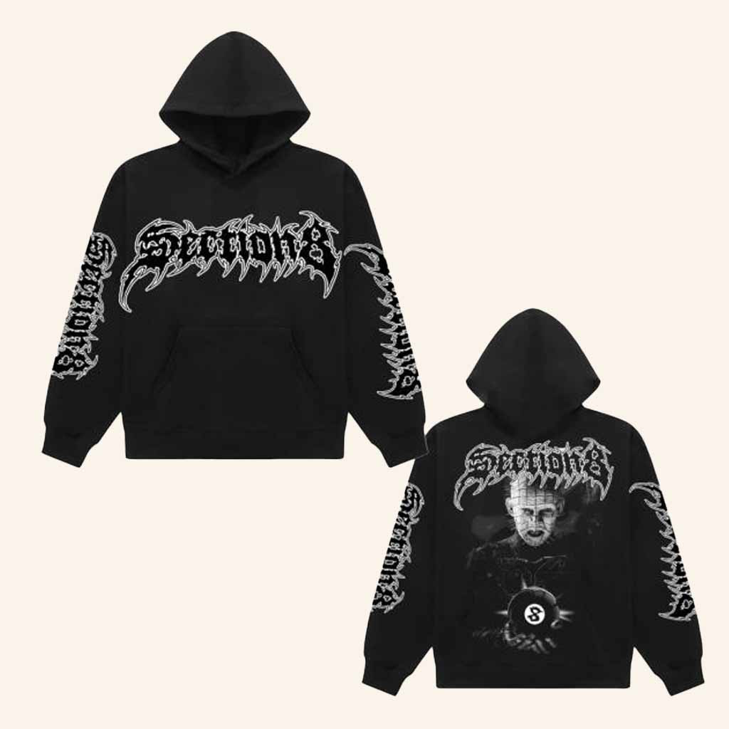 Section 8 Merch Pinhead Ball 8 Black Hoodie Halloween Gift For Boyfriend Section 8 Merch Pinhead Ball 8 Black Hoodie Halloween Gift For Boyfriend