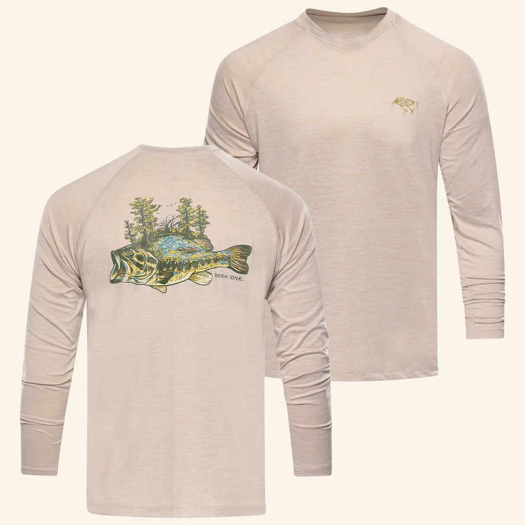 Seek One Merch Bass Habitat Long Sleeve Shirt Cool Gifts For Outdoorsman Seek One Merch Bass Habitat Long Sleeve Shirt Cool Gifts For Outdoorsman