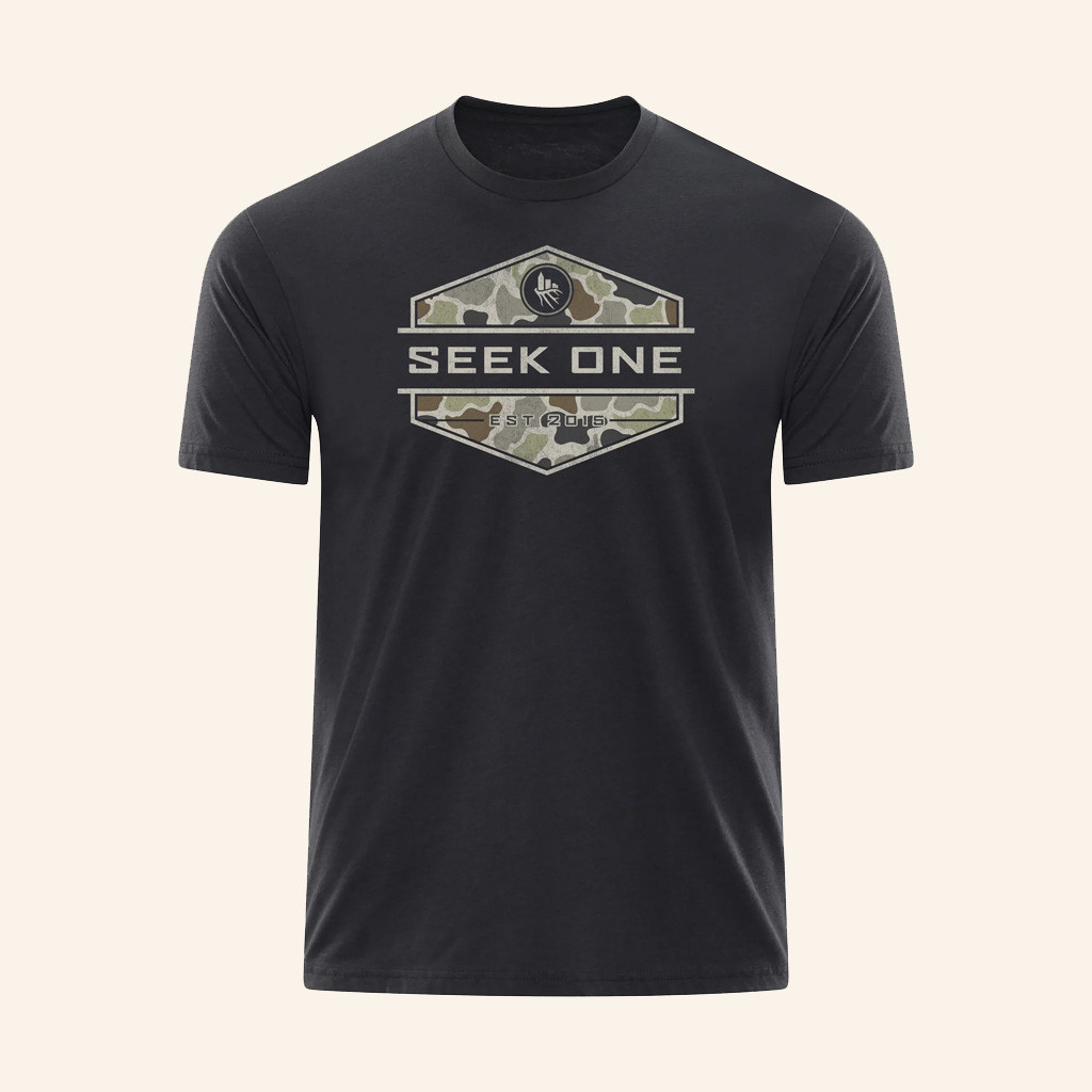 Seek One Merch Duck Camo Hex Badge T-Shirt Christmas Gifts For Dad Seek One Merch Duck Camo Hex Badge T-Shirt Christmas Gifts For Dad