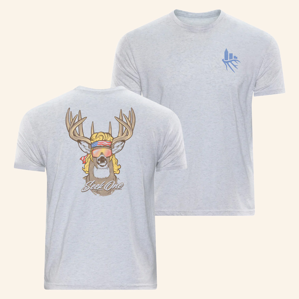 Seek One Merch Mullet Deer T-Shirt Christmas Presents For Him Seek One Merch Mullet Deer T-Shirt Christmas Presents For Him
