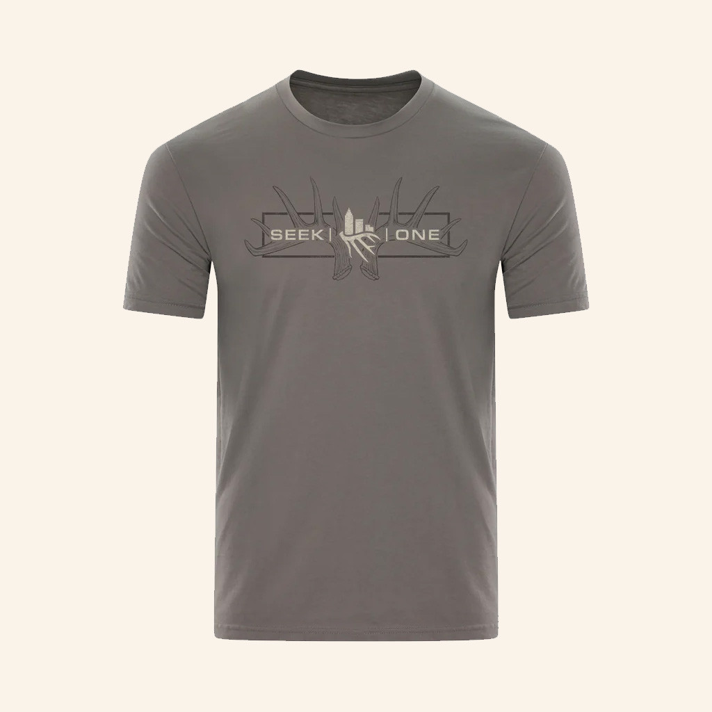 Seek One Merch Shed Antler Lockup T-Shirt Birthday Gifts For Boyfriend