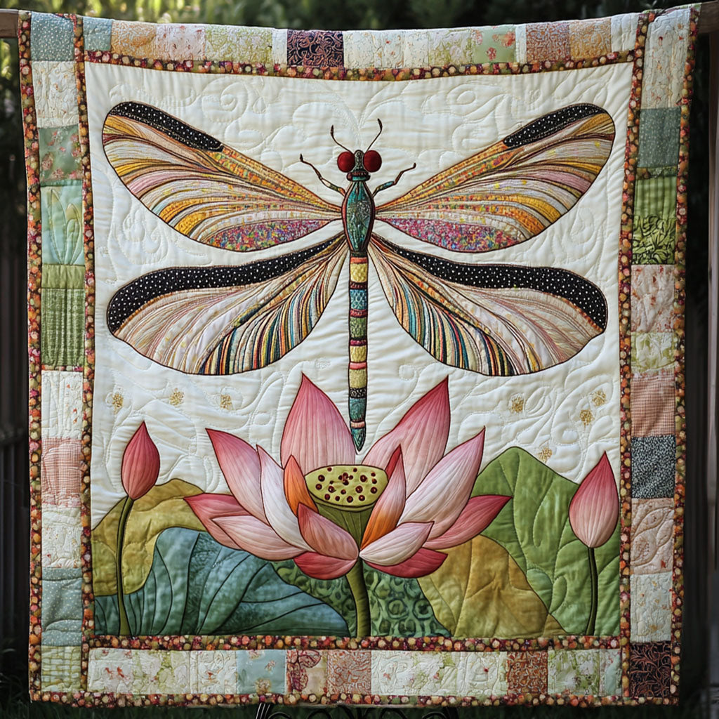 Serene Petals Quilted Blanket Cute Colorful Blanket Unusual Dragonfly Gifts Serene Petals Quilted Blanket Cute Colorful Blanket Unusual Dragonfly Gifts