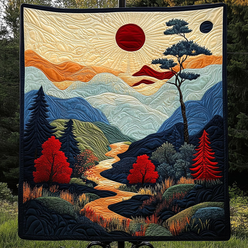 Serene Valley Quilted Blanket Cute Colorful Blanket Christmas Presents For Mum Serene Valley Quilted Blanket Cute Colorful Blanket Christmas Presents For Mum