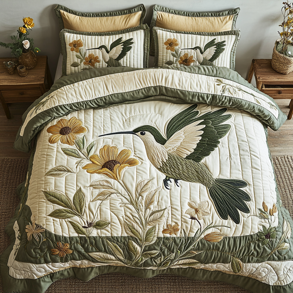 Serenity Stitch Quilted Bedding Set Duvet Cover Merch Best Hummingbird Christmas Gifts Serenity Stitch Quilted Bedding Set Duvet Cover Merch Best Hummingbird Christmas Gifts