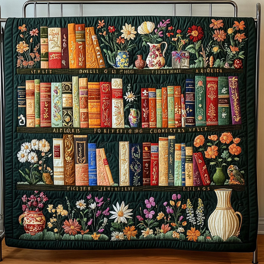 Shelf of Dreams Quilted Blanket Cute Throw Blanket Book Lover Gifts For Women Shelf of Dreams Quilted Blanket Cute Throw Blanket Book Lover Gifts For Women