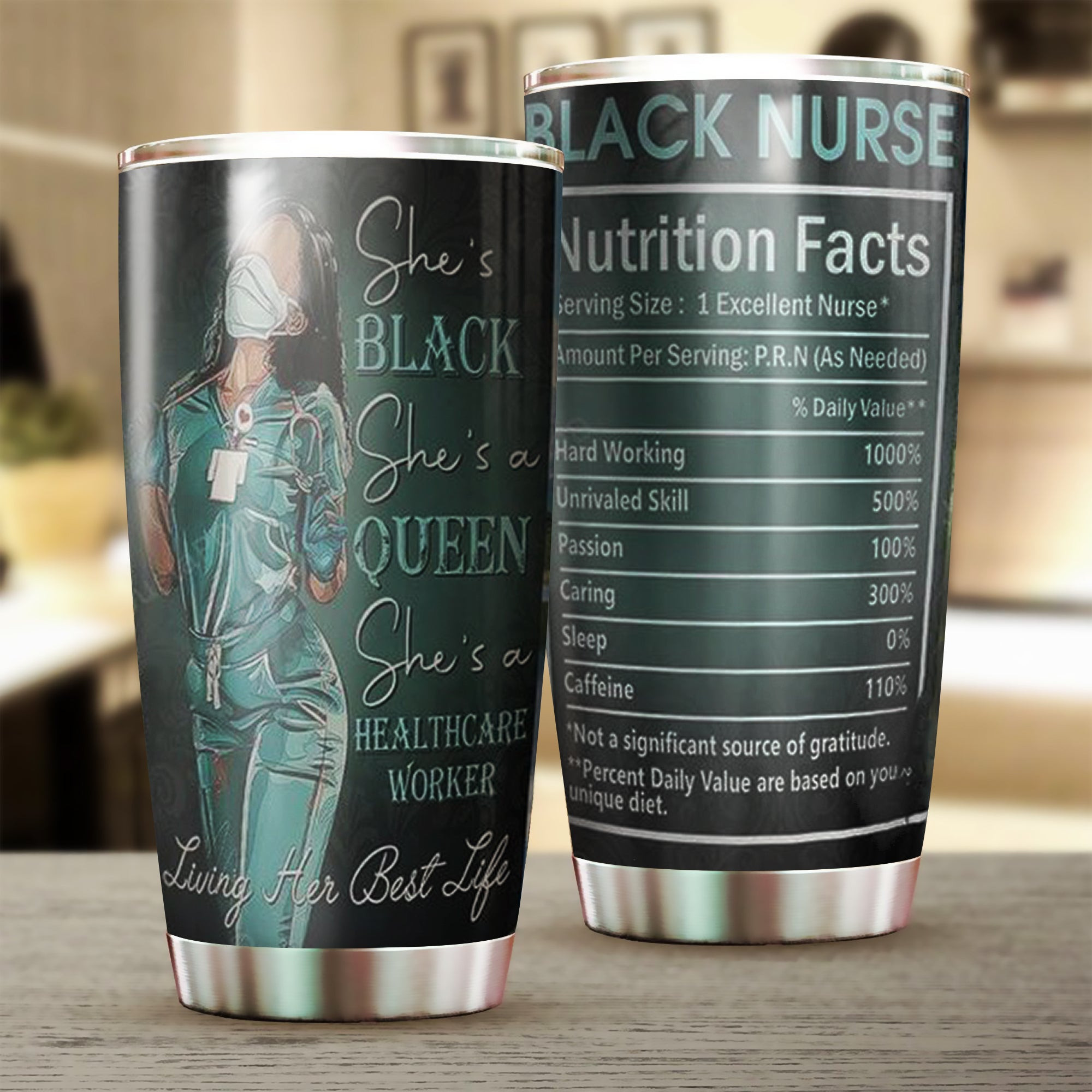 She's Black She's A Queen She's A Healthcare Worker Tumbler Black Nurse Coffee Tumblers She's Black She's A Queen She's A Healthcare Worker Tumbler Black Nurse Coffee Tumblers