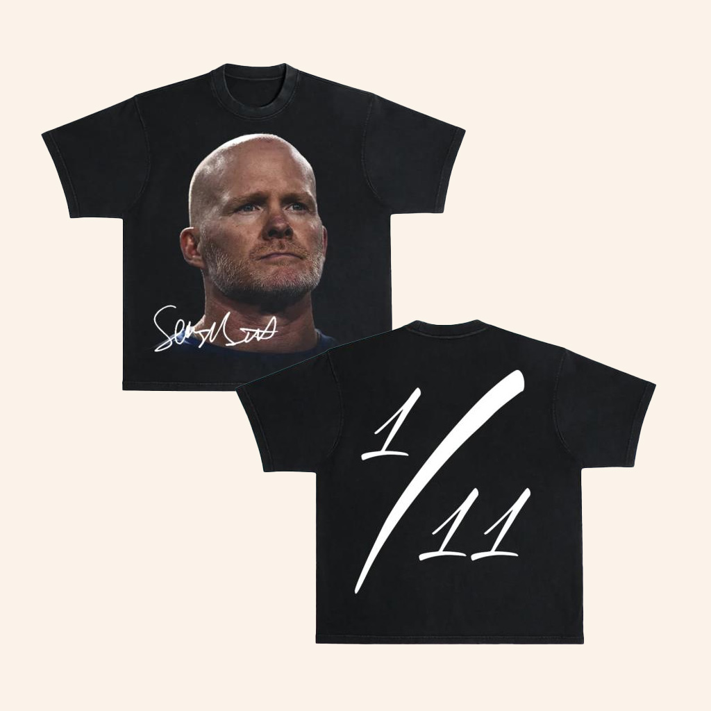 Shnow Merch Coach Mcdermott Face 1 11 Black T-Shirt Gift For NFL Fans Shnow Merch Coach Mcdermott Face 1 11 Black T-Shirt Gift For NFL Fans