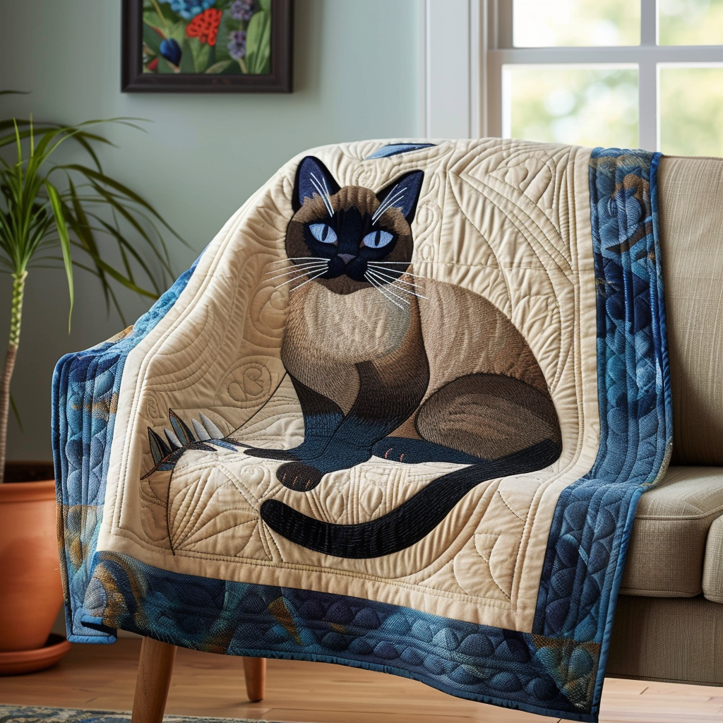 Siamese Cat Charm Quilted Blanket Sofa Throw Blanket Cat Lover Gifts Near Me Siamese Cat Charm Quilted Blanket Sofa Throw Blanket Cat Lover Gifts Near Me