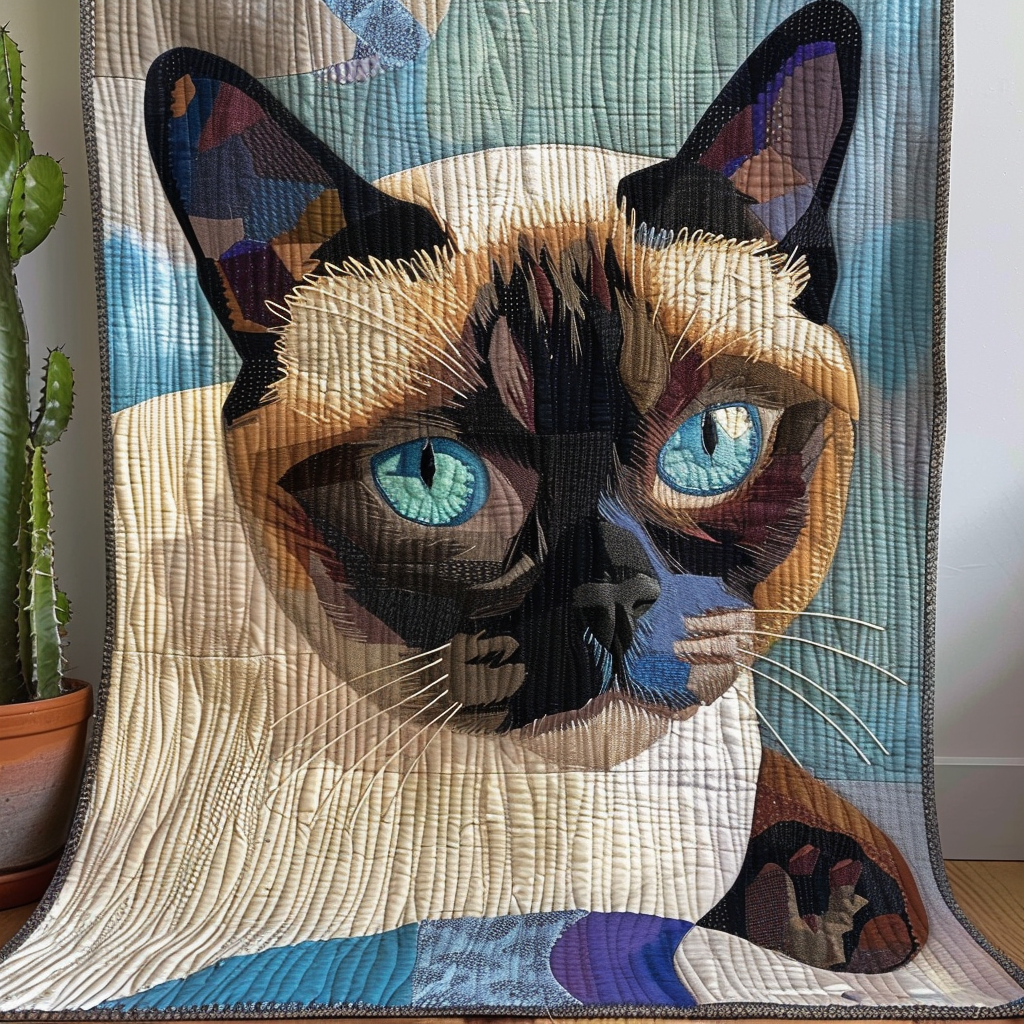 Siamese Cat Dreams Quilted Blanket Sofa Throw Blanket Cat Presents For Her Siamese Cat Dreams Quilted Blanket Sofa Throw Blanket Cat Presents For Her