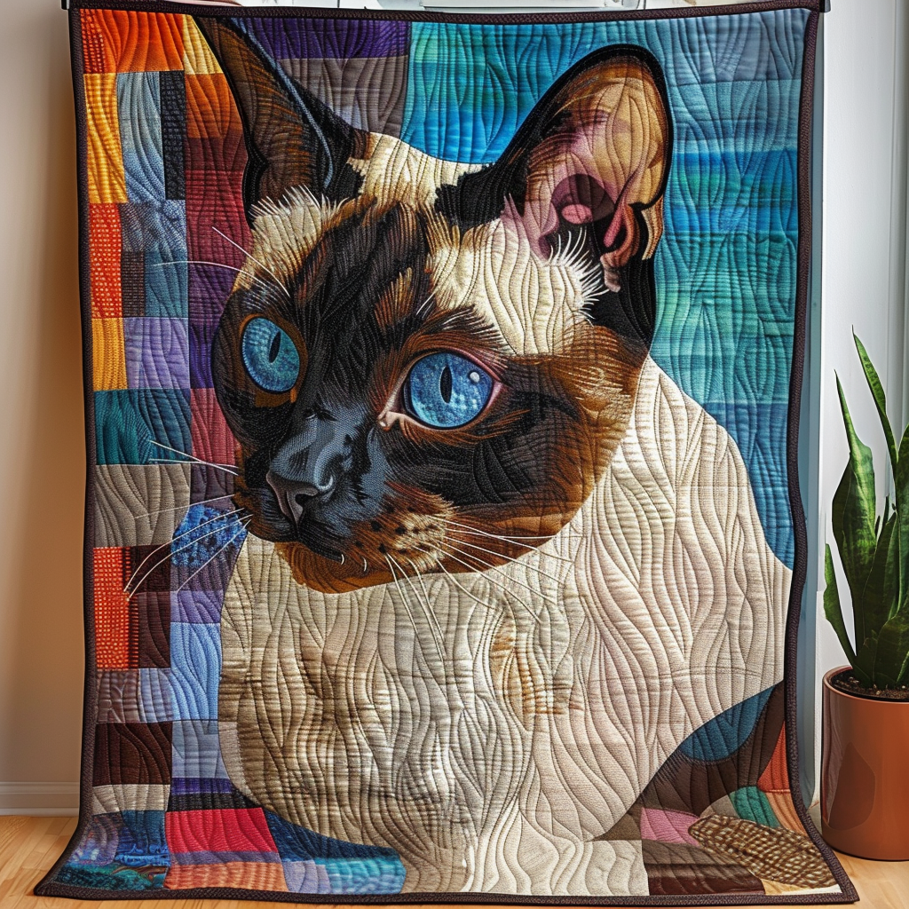Siamese Cat Elegance Quilted Blanket Sofa Throw Blanket Great Cat Lover Gifts Siamese Cat Elegance Quilted Blanket Sofa Throw Blanket Great Cat Lover Gifts