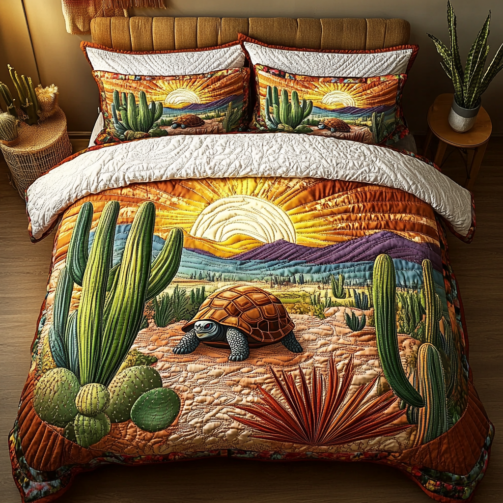 Silent Traveler Quilted Bedding Set Duvet Cover Bedspread Turtle Gifts For Christmas Holiday Silent Traveler Quilted Bedding Set Duvet Cover Bedspread Turtle Gifts For Christmas Holiday