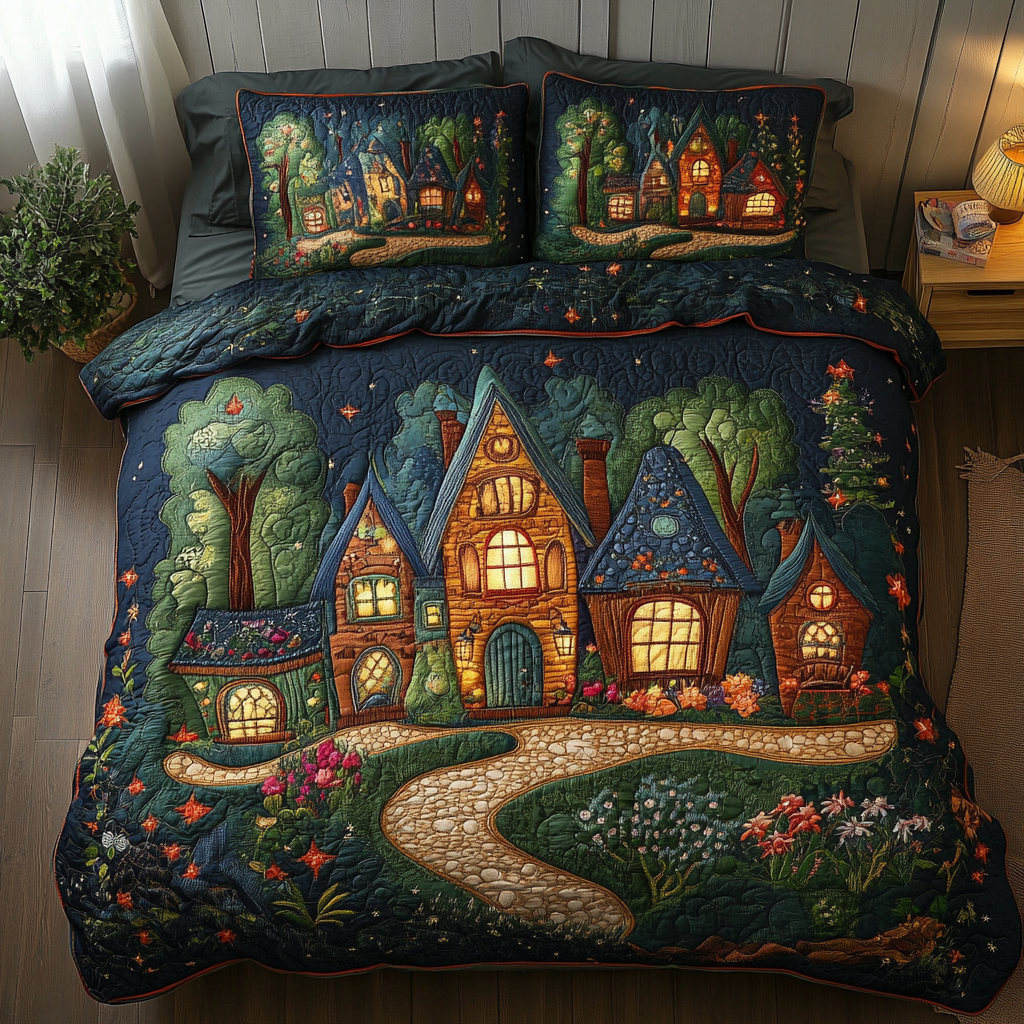 Skyline Serenity Quilted Bedding Set Duvet Cover Bedspreads Christmas Gifts For Parent In Laws Skyline Serenity Quilted Bedding Set Duvet Cover Bedspreads Christmas Gifts For Parent In Laws