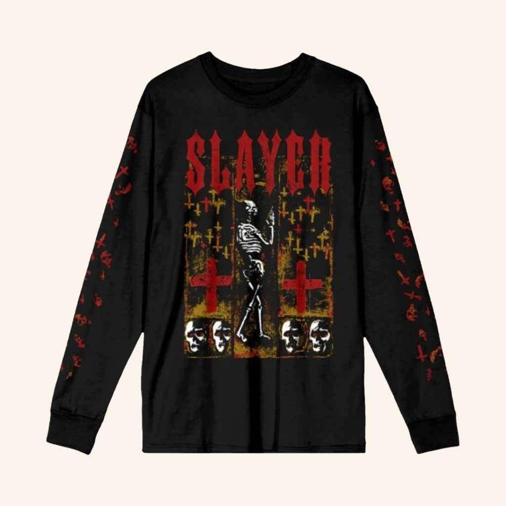 Slayer Merch Season's Reaper Long Sleeve Shirt Halloween Gifts Ideas For Friend