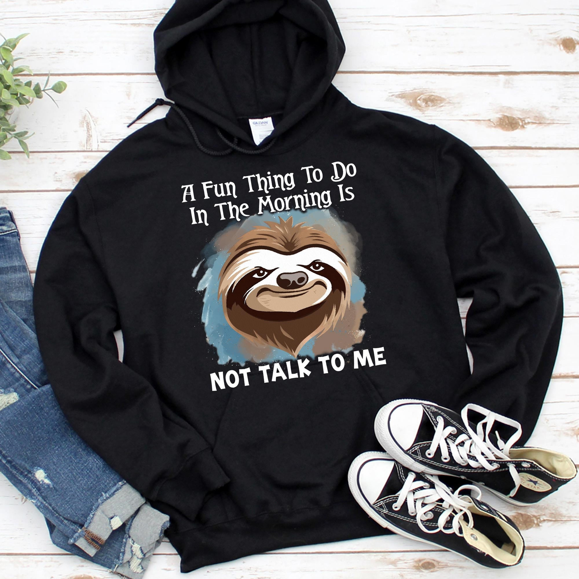 Sloth A Fun Thing To Do In The Morning Shirt Funny Sayings Sloth T-Shirt Gifts Sloth A Fun Thing To Do In The Morning Shirt Funny Sayings Sloth T-Shirt Gifts