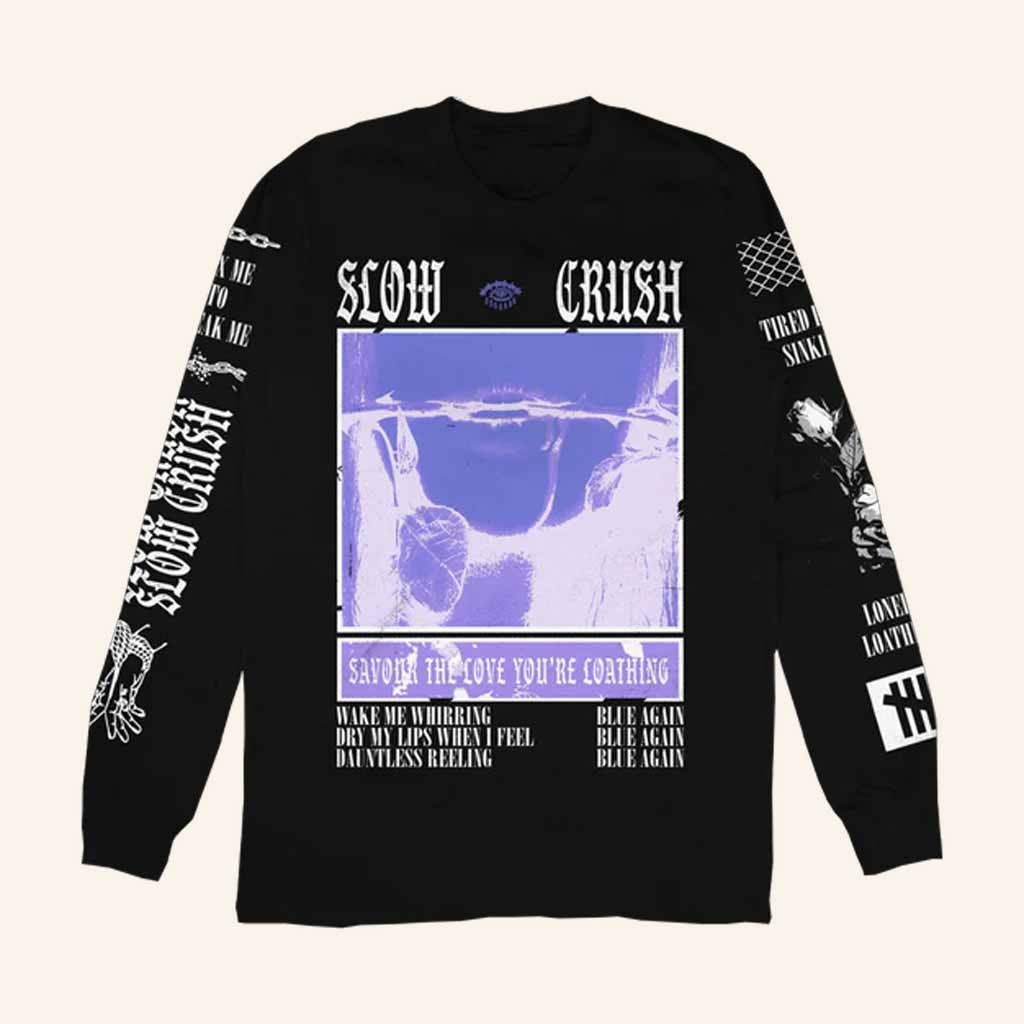Slow Crush Merch Blue Again Long Sleeve Shirt Cool Gifts For Rock Music Lovers Slow Crush Merch Blue Again Long Sleeve Shirt Cool Gifts For Rock Music Lovers