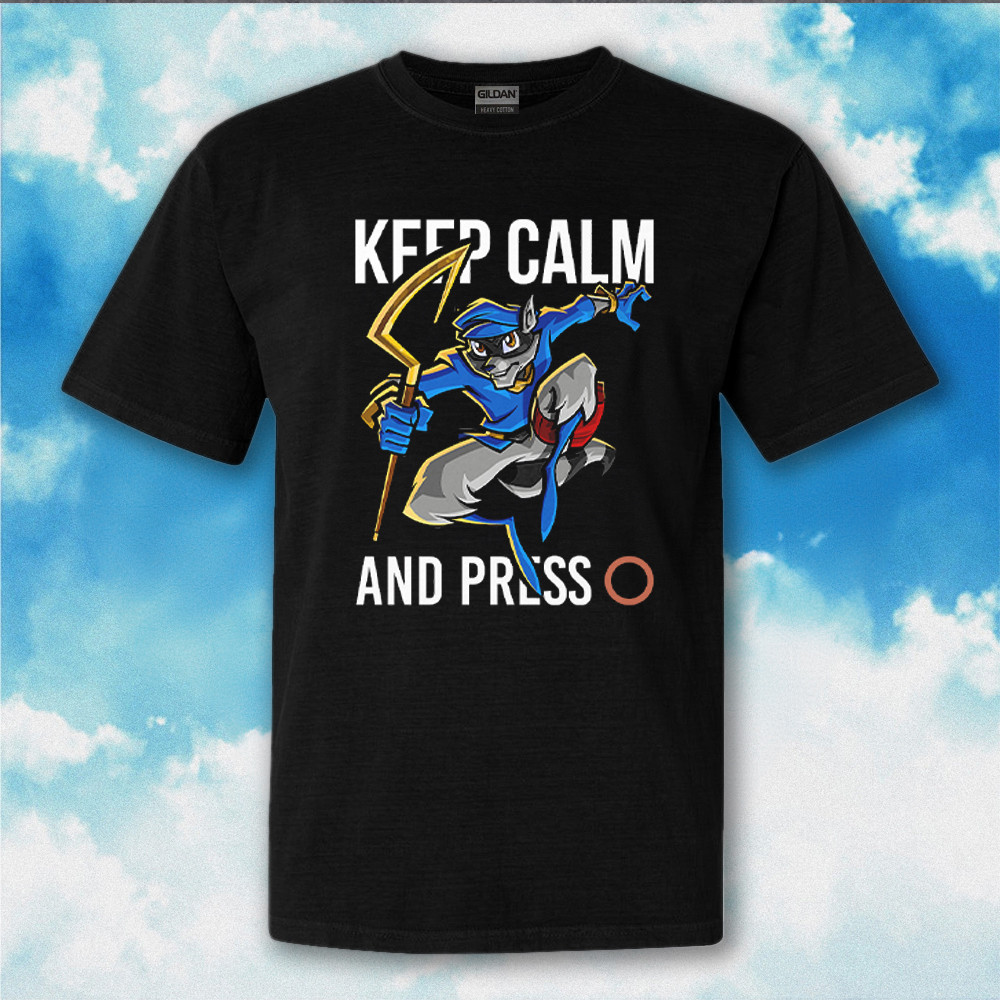 Sly Cooper Keep Calm And Press A Shirt Sly Cooper Merch Funny T-Shirt Gifts Sly Cooper Keep Calm And Press A Shirt Sly Cooper Merch Funny T-Shirt Gifts