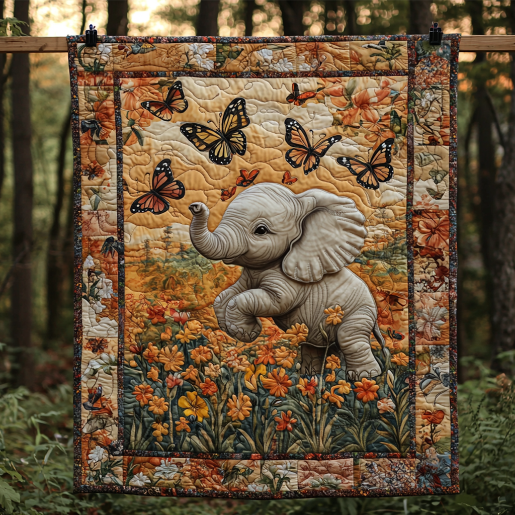 Small but Mighty Quilted Blanket Nice Throw Blanket Funny Cute Elephant Gifts Small but Mighty Quilted Blanket Nice Throw Blanket Funny Cute Elephant Gifts