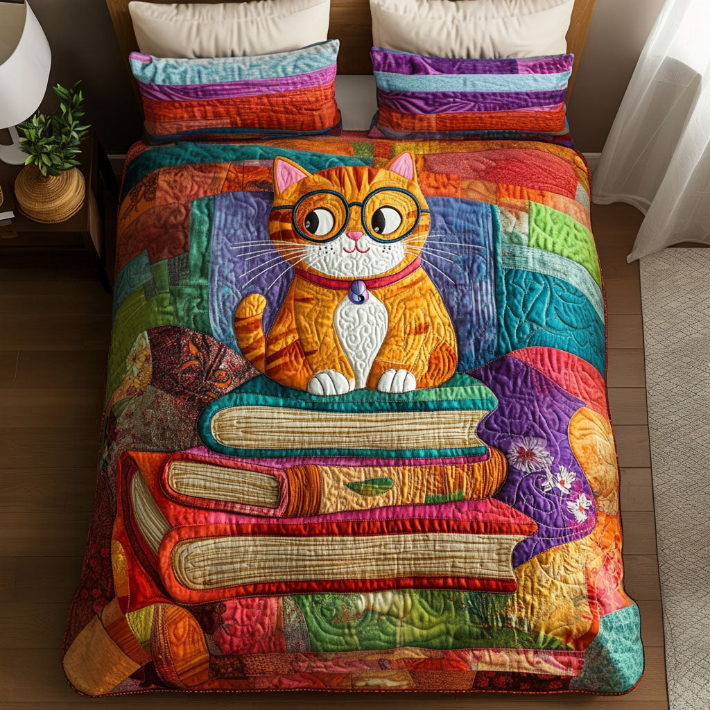 Smarty Whiskers Quilted Bedding Set Duvet Cover Bedspreads Cat Parent Gifts Smarty Whiskers Quilted Bedding Set Duvet Cover Bedspreads Cat Parent Gifts