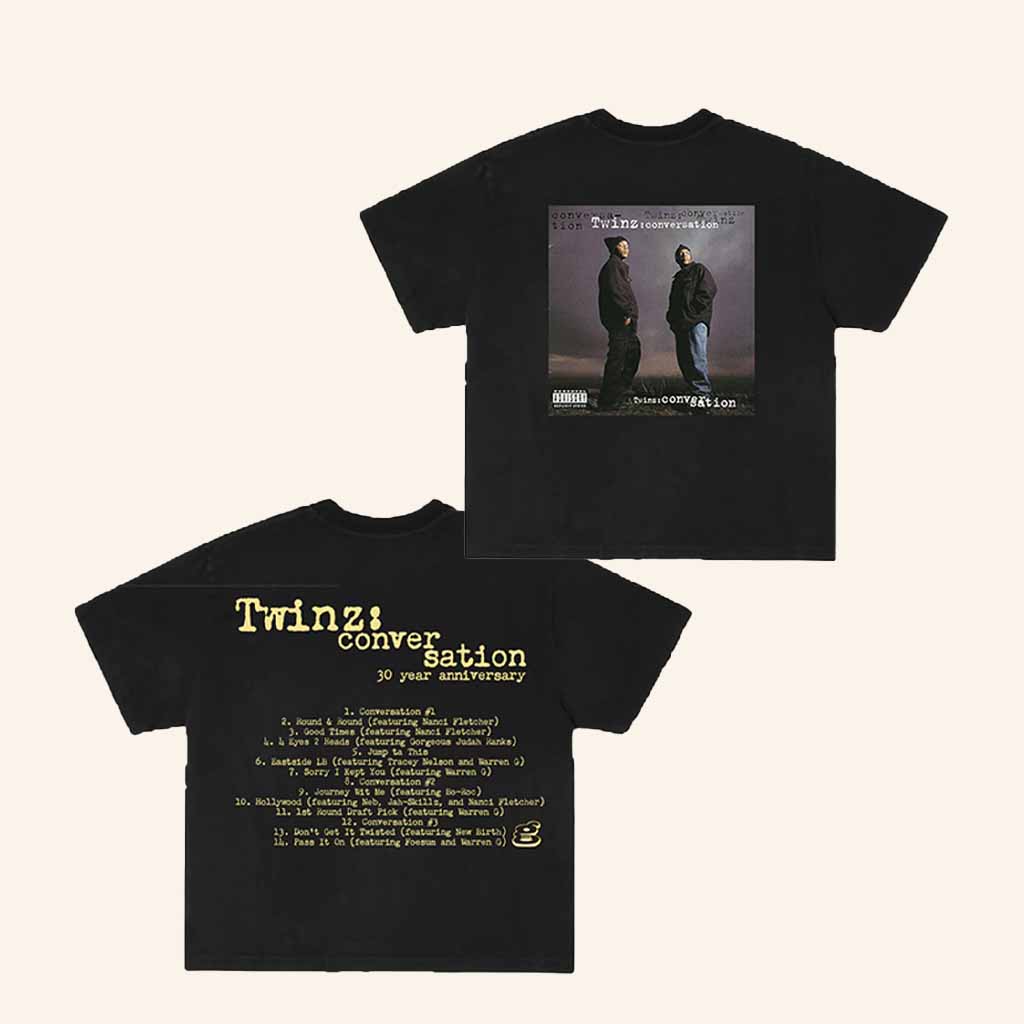 Snooper Market Merch Snoopy's X Twinz Conversations 30 Year Anniversary T-Shirt Fan Gifts