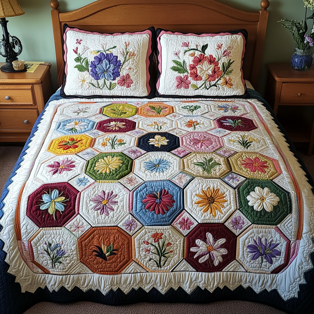 Soft Petals Quilted Bedding Set Duvet Cover Bedspreads Sunflower Gifts For Her Soft Petals Quilted Bedding Set Duvet Cover Bedspreads Sunflower Gifts For Her