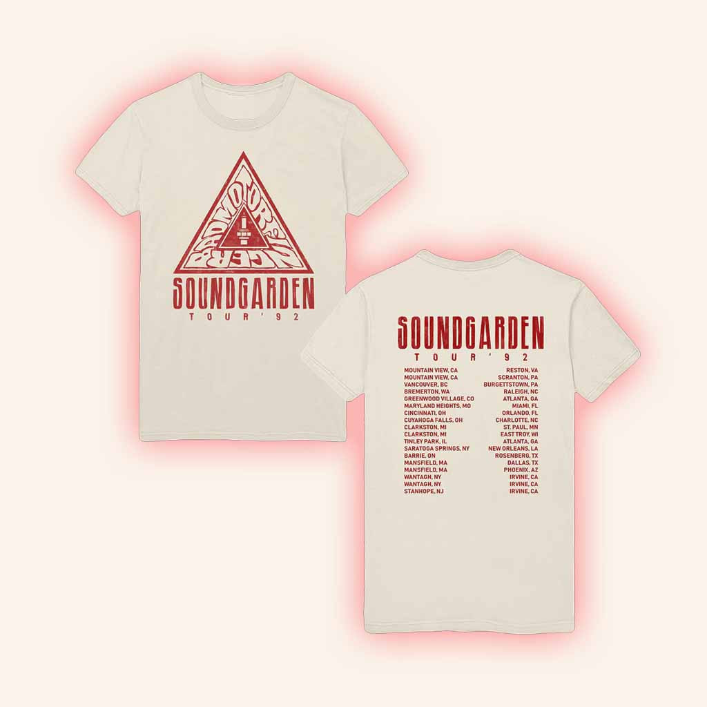 Soundgarden Merch 92 Badmotorfinger Tour T-Shirt Music Related Gifts For Guys