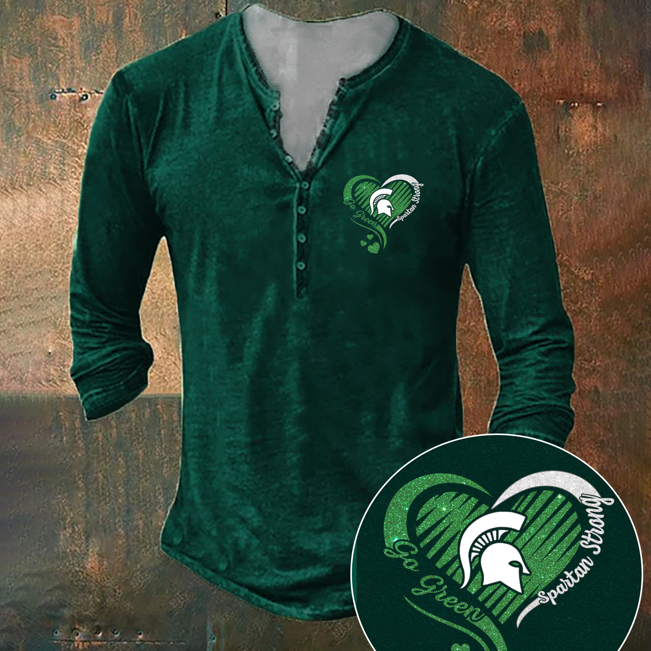 Spartan Strong Long Sleeve Go Green Spartan Strong Apparel Gift Spartan Strong Long Sleeve Go Green Spartan Strong Apparel Gift
