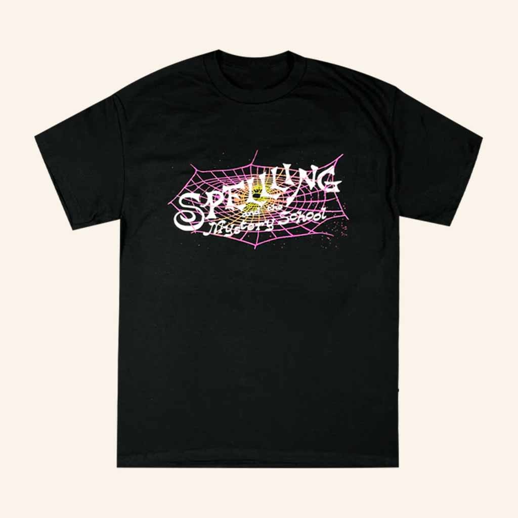 Spellling Merch Mystery School Web T-Shirt Music Gift Ideas For Guys Spellling Merch Mystery School Web T-Shirt Music Gift Ideas For Guys