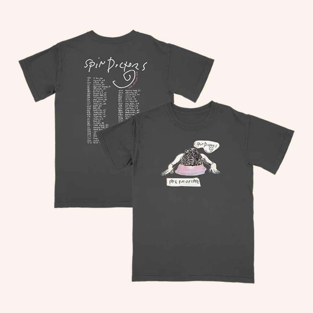 Spin Doctors Merch Face Full Of Cake Date Back T-Shirt Cool Gifts For Music Lovers Spin Doctors Merch Face Full Of Cake Date Back T-Shirt Cool Gifts For Music Lovers