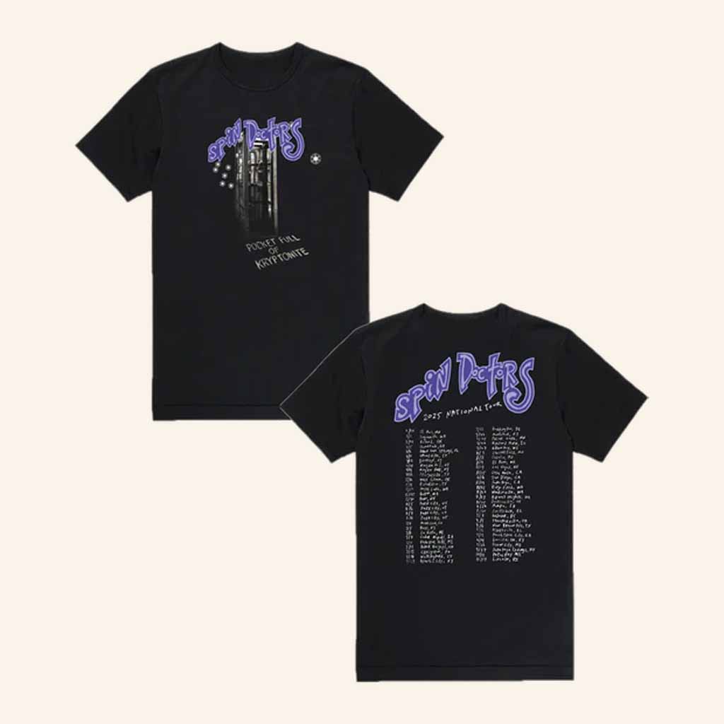 Spin Doctors Merch Pocket Full Of Kryptonite Tour 2025 T-Shirt Gift Ideas For Music Lovers Spin Doctors Merch Pocket Full Of Kryptonite Tour 2025 T-Shirt Gift Ideas For Music Lovers