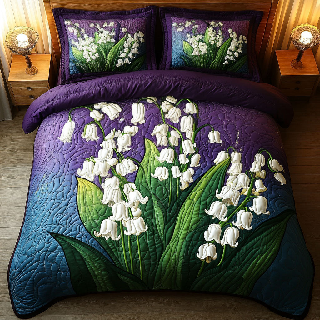 Spring Blooms Quilted Bedding Set Duvet Cover Bedspread Flower Lily Birthday Gifts Spring Blooms Quilted Bedding Set Duvet Cover Bedspread Flower Lily Birthday Gifts