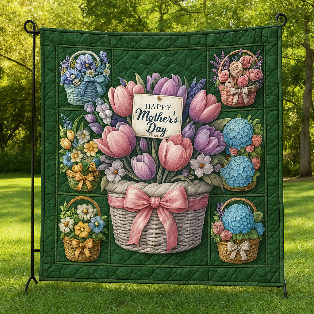Spring Joy Quilted Blanket Cute Colorful Blanket Holiday Gifts For Mom Spring Joy Quilted Blanket Cute Colorful Blanket Holiday Gifts For Mom