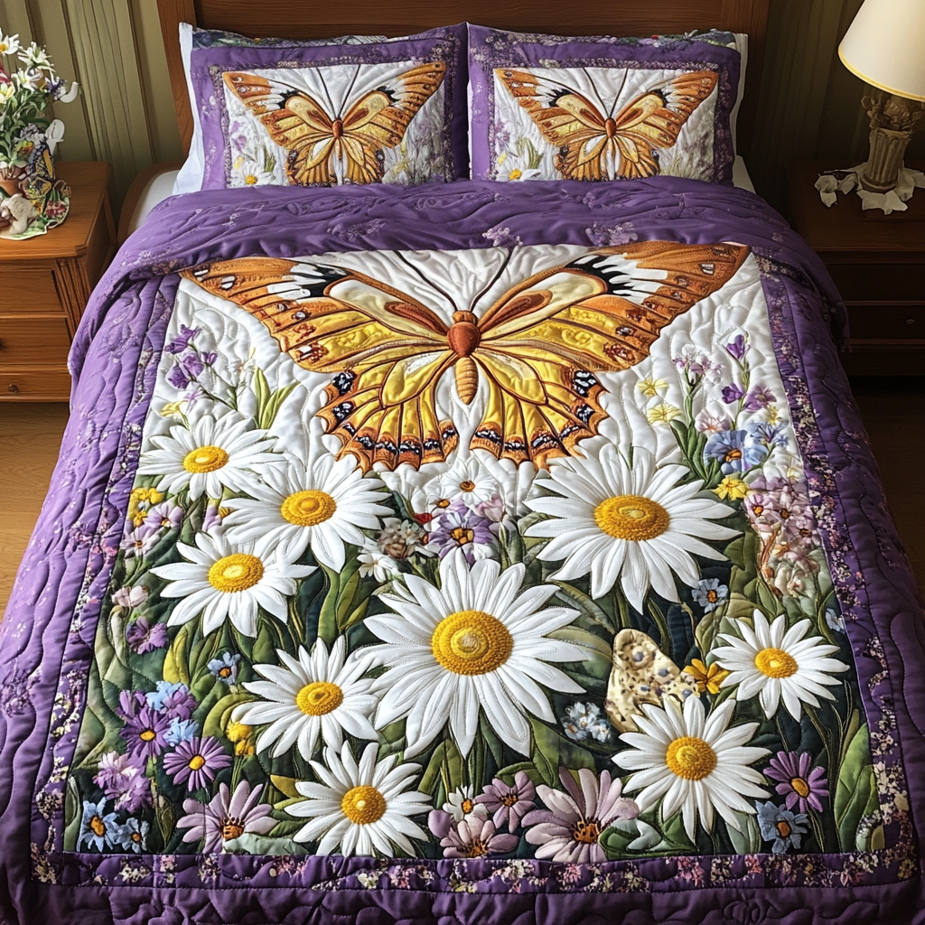 Spring Wings Quilted Bedding Set Duvet Cover Bed Sheet Set Cute Butterfly Lover Ideas For Gifts Spring Wings Quilted Bedding Set Duvet Cover Bed Sheet Set Cute Butterfly Lover Ideas For Gifts