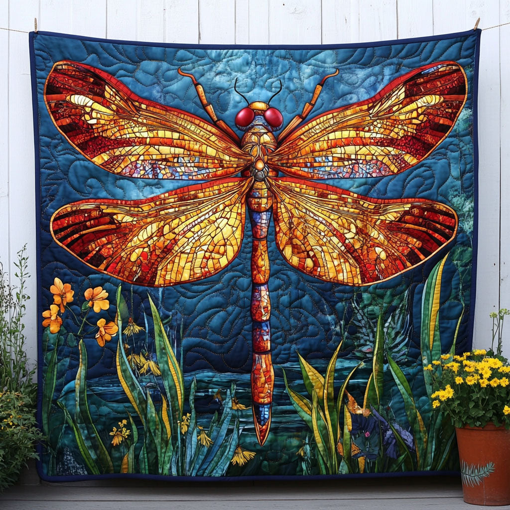 Stained Beauty Quilted Blanket Sofa Throw Blanket Great Dragonfly Lover Gift Ideas Stained Beauty Quilted Blanket Sofa Throw Blanket Great Dragonfly Lover Gift Ideas