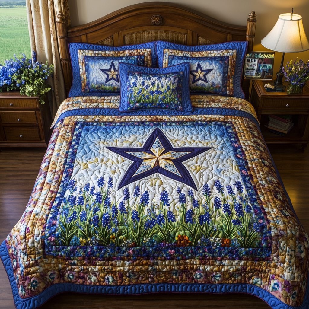 Star of the West Quilted Bedding Set Duvet Cover Bedspread Texas Gifts For Men Star of the West Quilted Bedding Set Duvet Cover Bedspread Texas Gifts For Men