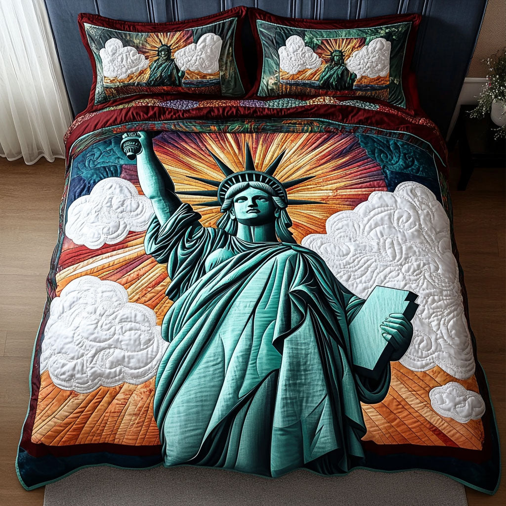 Star Spangled Liberty Quilted Bedding Set Duvet Cover Bedspread Patriotic Fathers Day Gifts Star Spangled Liberty Quilted Bedding Set Duvet Cover Bedspread Patriotic Fathers Day Gifts