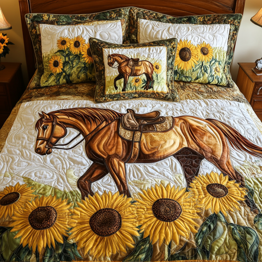 Starlight Hoof Quilted Bedding Set Duvet Cover Bedspread Best Gifts For Horse Owners Starlight Hoof Quilted Bedding Set Duvet Cover Bedspread Best Gifts For Horse Owners