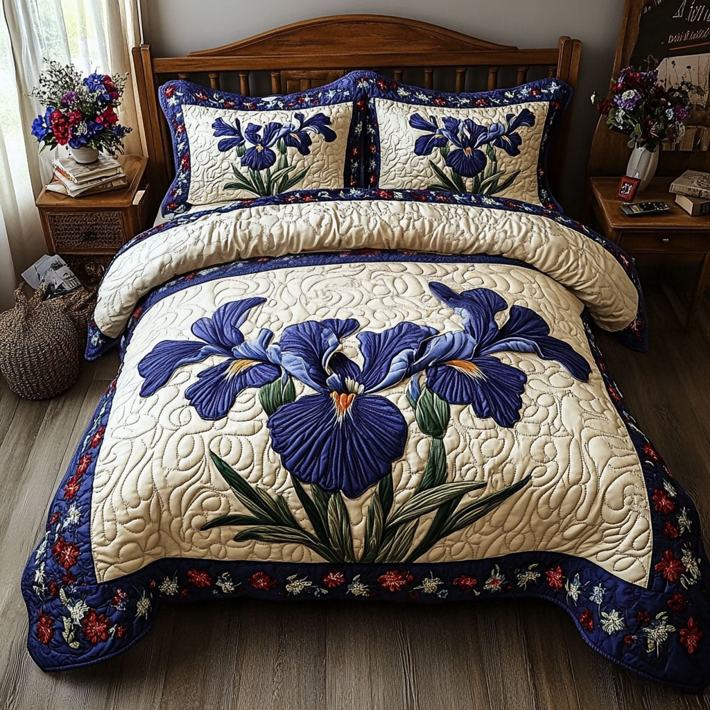 Starry Fields Quilted Bedding Set Duvet Cover Bedspread Flower Gifts For Her Starry Fields Quilted Bedding Set Duvet Cover Bedspread Flower Gifts For Her