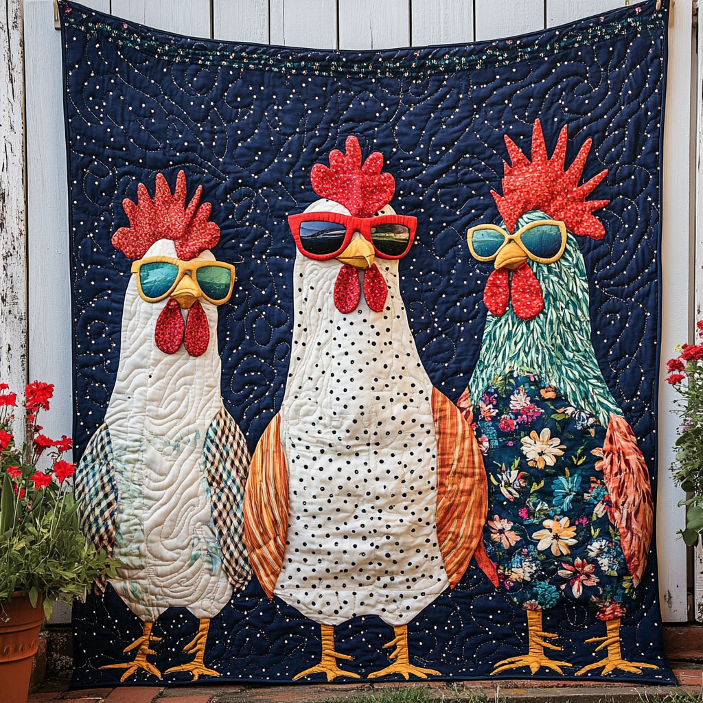 Starry Rooster Style Quilted Blanket Sofa Throw Blanket Gifts For Chicken Farmers Starry Rooster Style Quilted Blanket Sofa Throw Blanket Gifts For Chicken Farmers