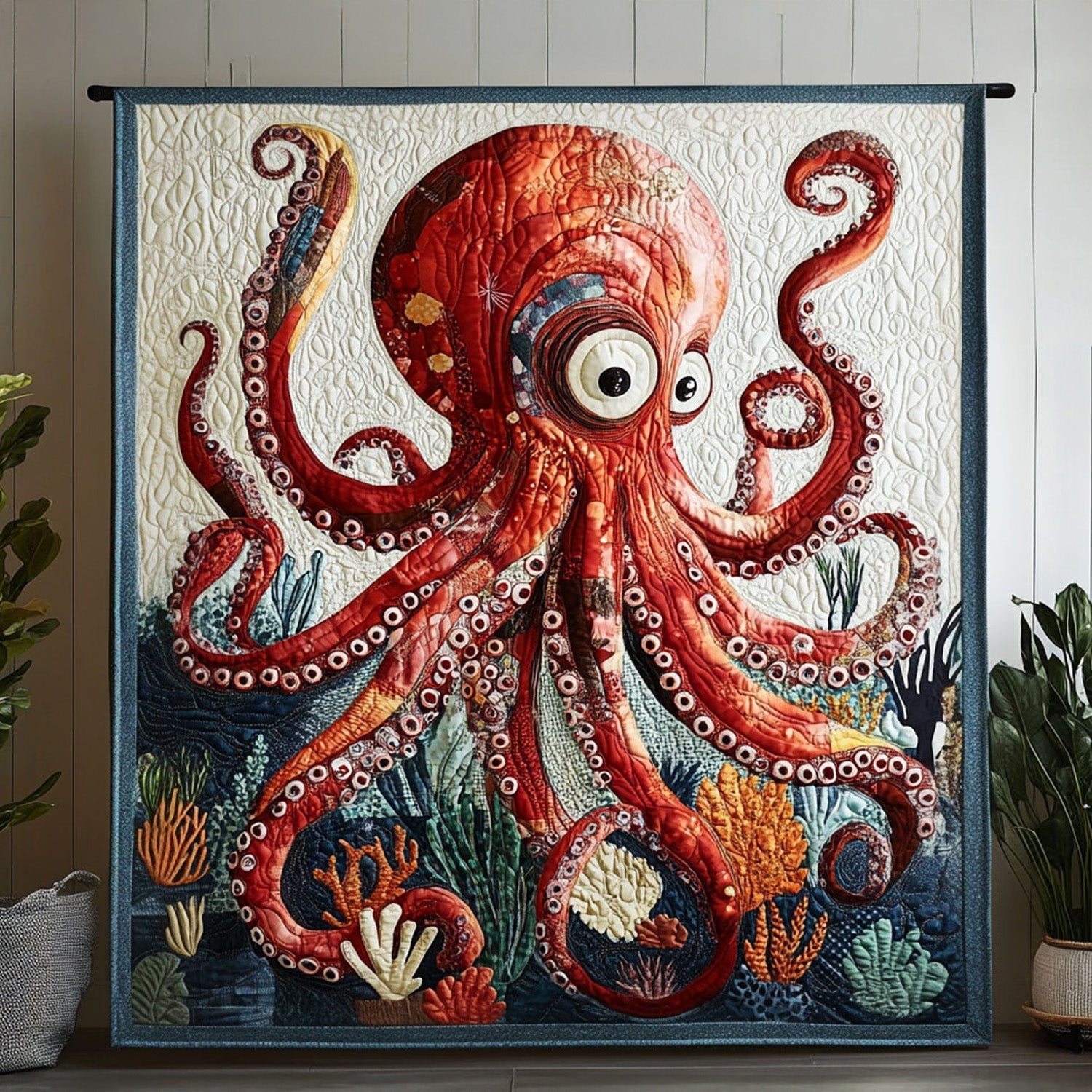 Starry Tentacles Quilted Blanket Cute Throw Blanket Octopus Themed Gifts Starry Tentacles Quilted Blanket Cute Throw Blanket Octopus Themed Gifts