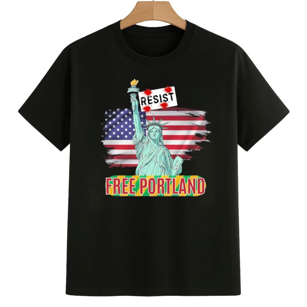 Statue of Liberty Resist Free Portland Political Shirt 8647 Freedom Movement Merch Statue of Liberty Resist Free Portland Political Shirt 8647 Freedom Movement Merch