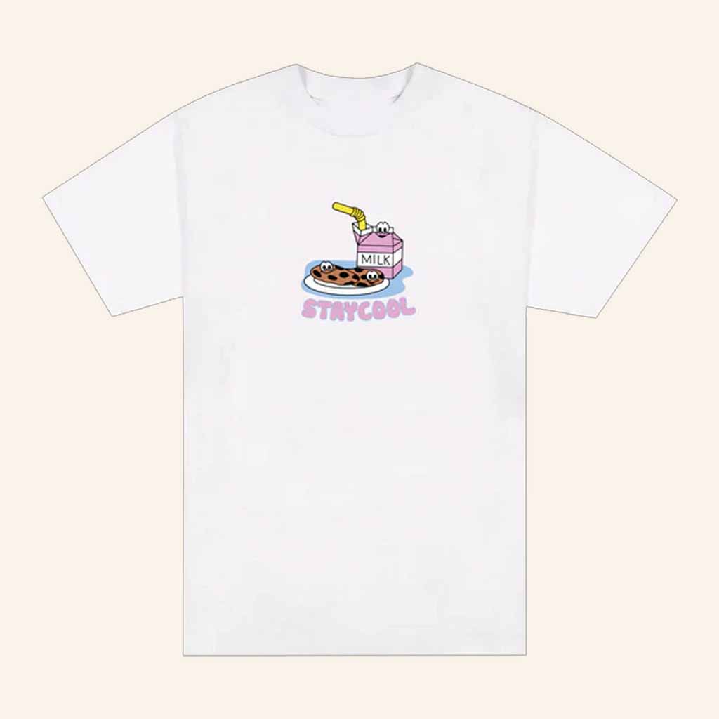 Staycoolnyc Merch Cookies And Milk White T-Shirt Christmas Gift Ideas For Daughter Staycoolnyc Merch Cookies And Milk White T-Shirt Christmas Gift Ideas For Daughter