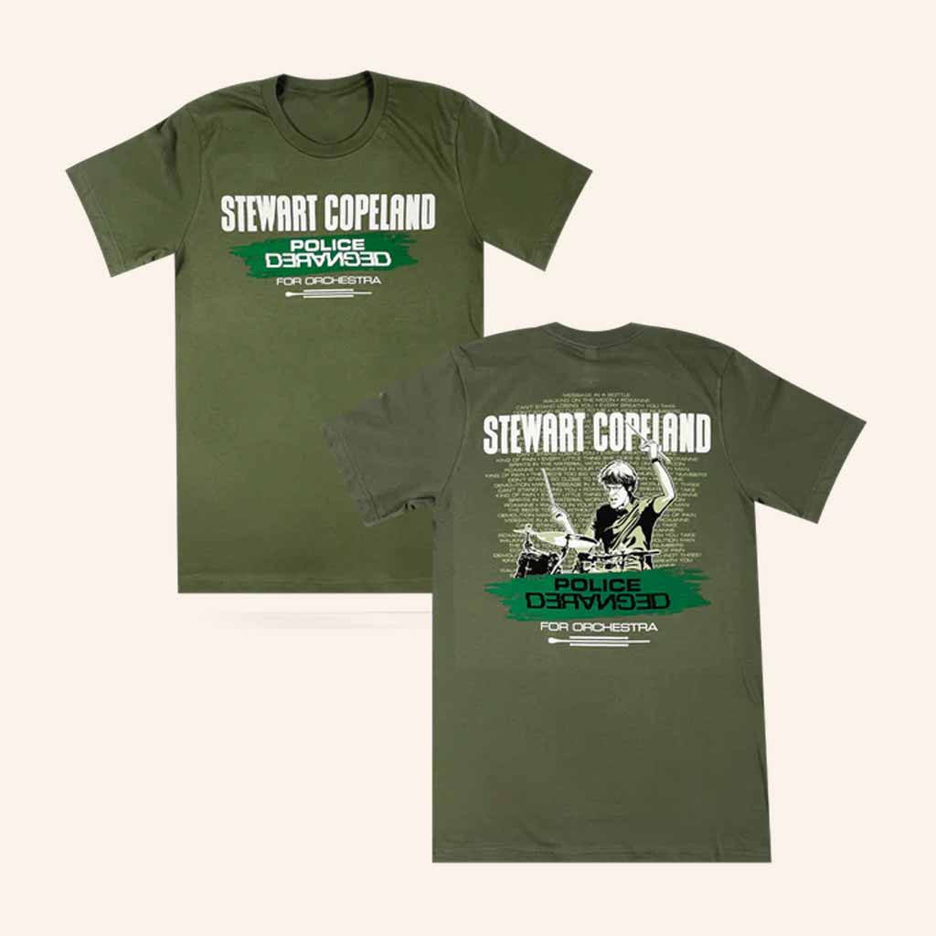 Stewart Copeland Merch Police Deranged For Orchestra Drummer T-Shirt Present For Friend Stewart Copeland Merch Police Deranged For Orchestra Drummer T-Shirt Present For Friend
