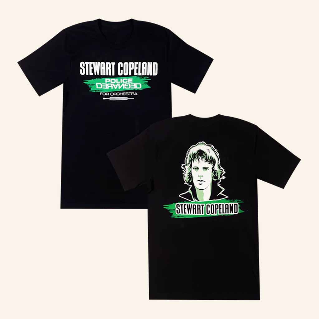 Stewart Copeland Merch Police Deranged For Orchestra Face T-Shirt Gifts For Music Fans