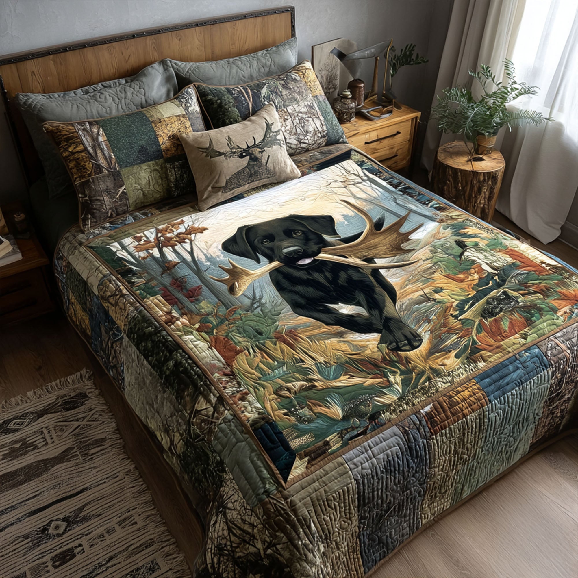 Storm Chaser Quilted Bedding Set Duvet Cover Bed Sheet Set Gifts For Deer Hunters Storm Chaser Quilted Bedding Set Duvet Cover Bed Sheet Set Gifts For Deer Hunters