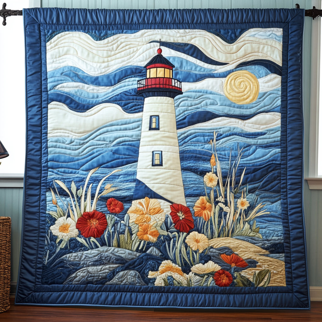 Storm Refuge Quilted Blanket Cute Colorful Blanket Lighthouse Gifts For Women Storm Refuge Quilted Blanket Cute Colorful Blanket Lighthouse Gifts For Women