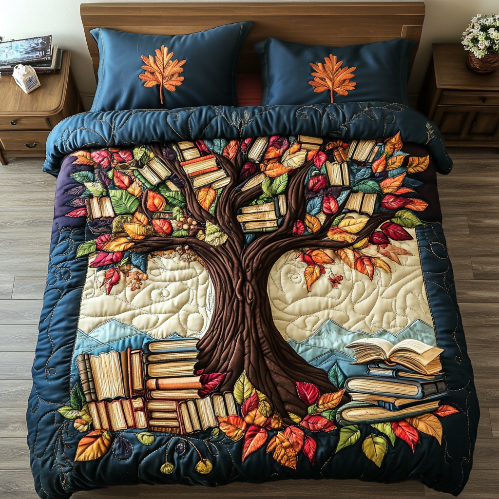 Story Garden Quilted Bedding Set Duvet Cover Bedspreads Novelty Book Themed Gifts Story Garden Quilted Bedding Set Duvet Cover Bedspreads Novelty Book Themed Gifts