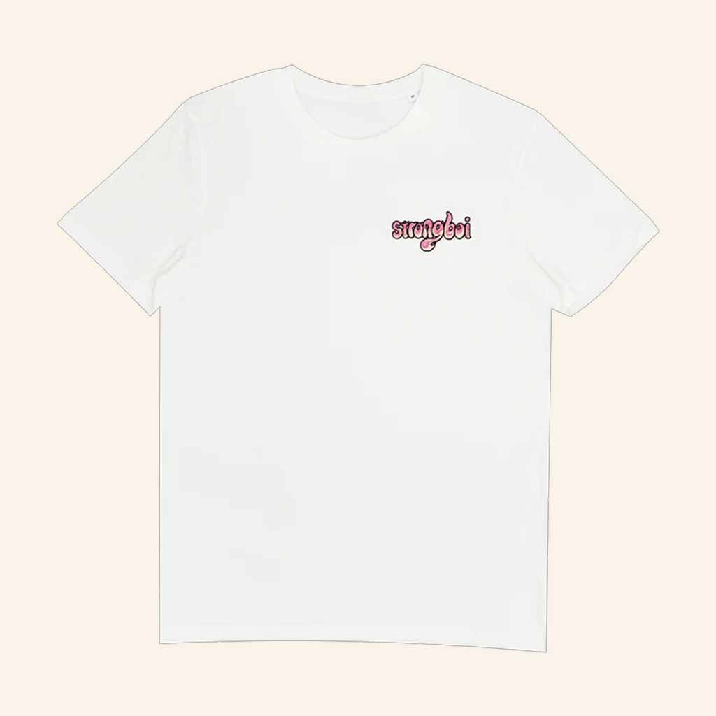 Strongboi Merch Strongboi Logo White T-Shirt Christmas Gifts For Sister