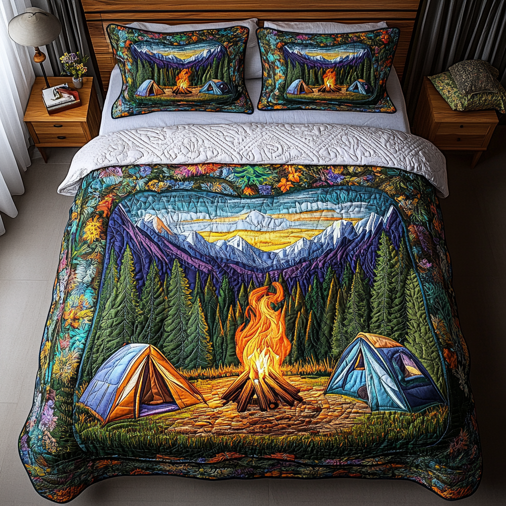 Summit Dream Quilted Bedding Set Duvet Cover Bed Sheet Set Gift Ideas For Hikers And Campers Summit Dream Quilted Bedding Set Duvet Cover Bed Sheet Set Gift Ideas For Hikers And Campers